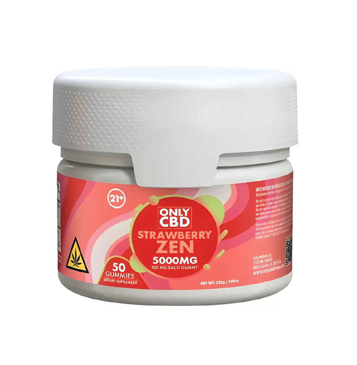 ONLY CBD GUMMIES STRAWBERRY ZEN 5000MG