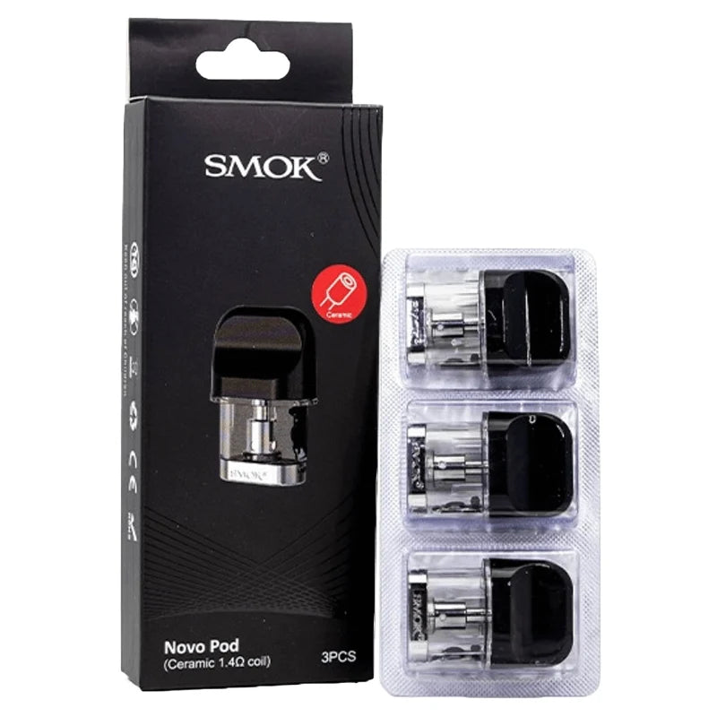 SMOK NOVO POD W/CERAMIC COIL 1.4OHM 3CT