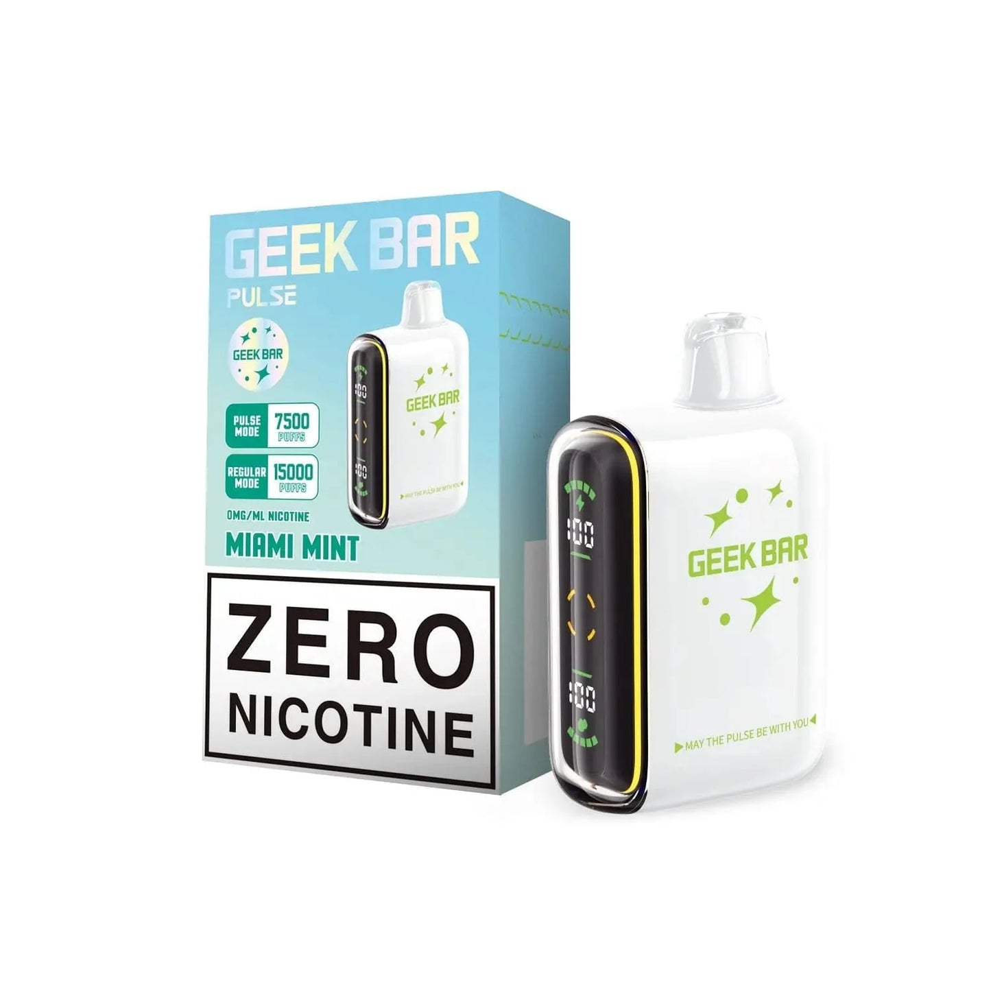 GEEK BAR PULSE MIAMI MINT ZERO PER 15K|810164280749|Pack Of|5