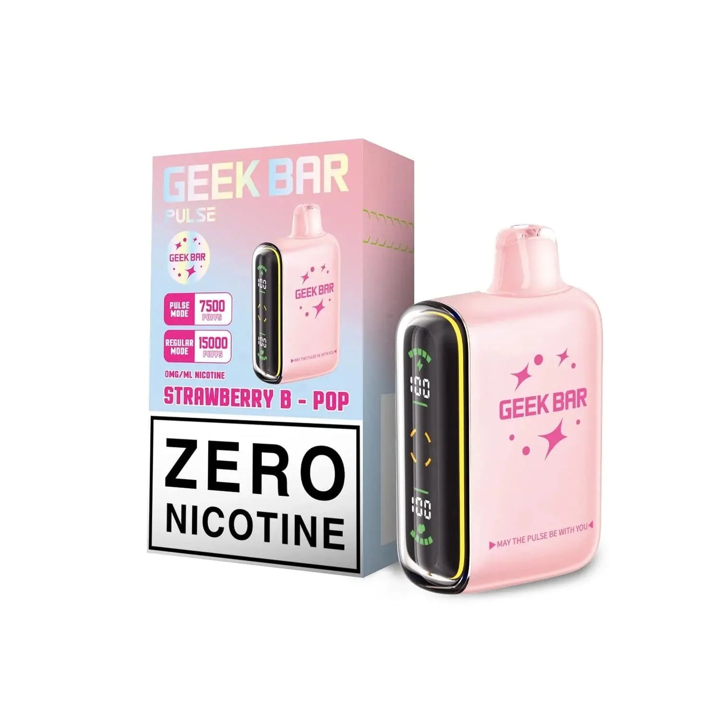 GEEK BAR PULSE STRAWBERRY B POP ZERO PER 15K|810125439858|Pack Of|5