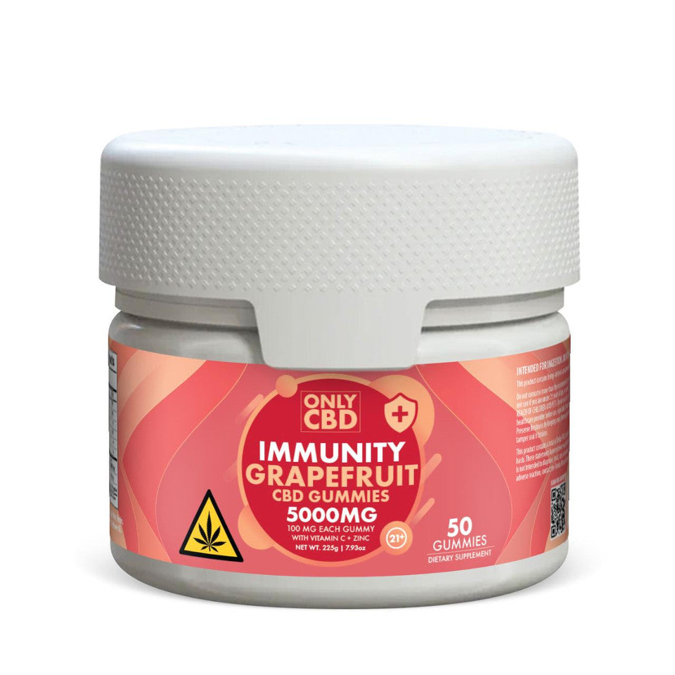 ONLY CBD IMMUNITY GUMMIES GRAPEFRUIT 5000MG