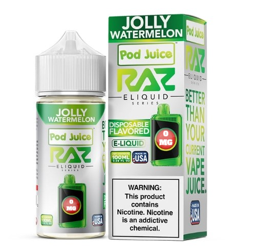 POD JUICE X RAZ JOLLY WATERMELON 0MG 100ML