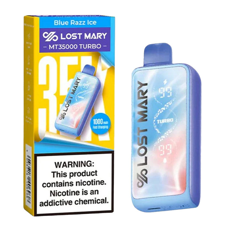 LOST MARY MT 35K|BLUE RAZZ ICE|5056716406938|Pack Of 5