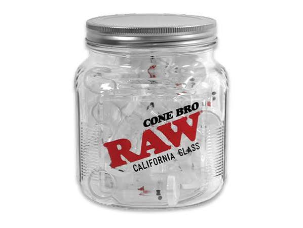 RAW CONE BRO JAR GLASS 30CT