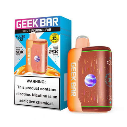 GEEK BAR PULSE X2 ORANGE FCUKING FAB 50K