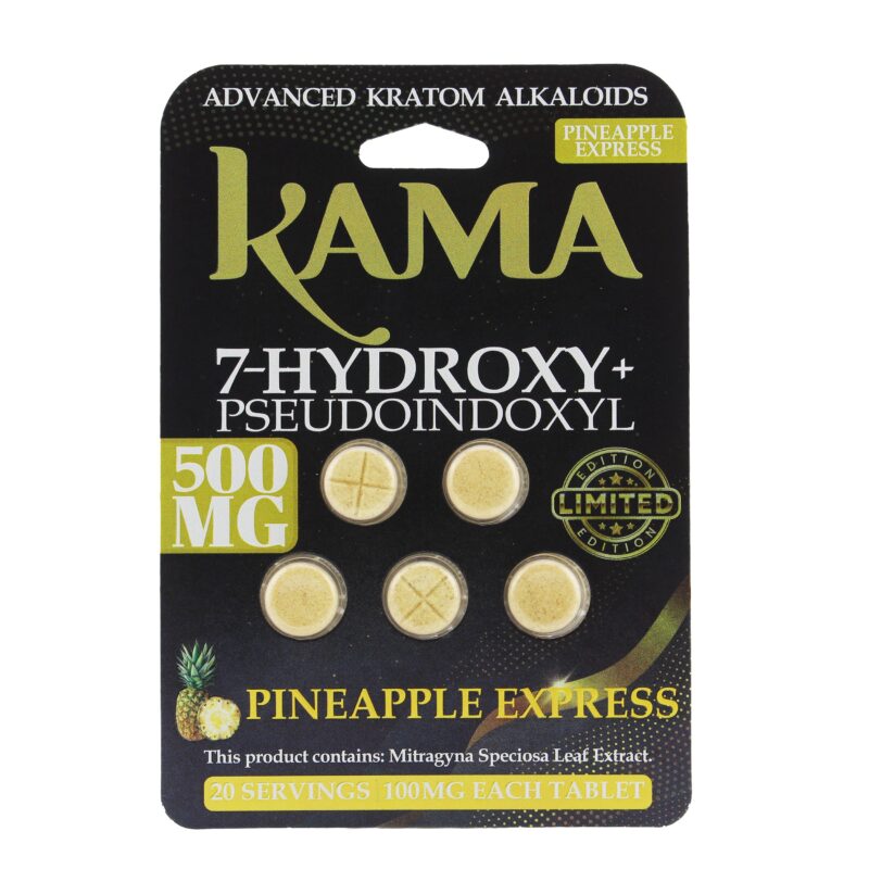 KAMA 7 HYDROXY PLUS PSEUDOINDOXYL PINAPLE EXPRS 500MG