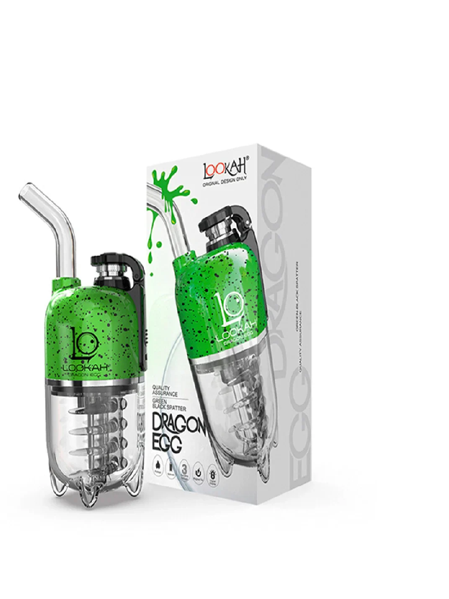 LOOKAH DRAGON WAX EGG ERIG VAPORIZER GREEN/BLACK 1CT