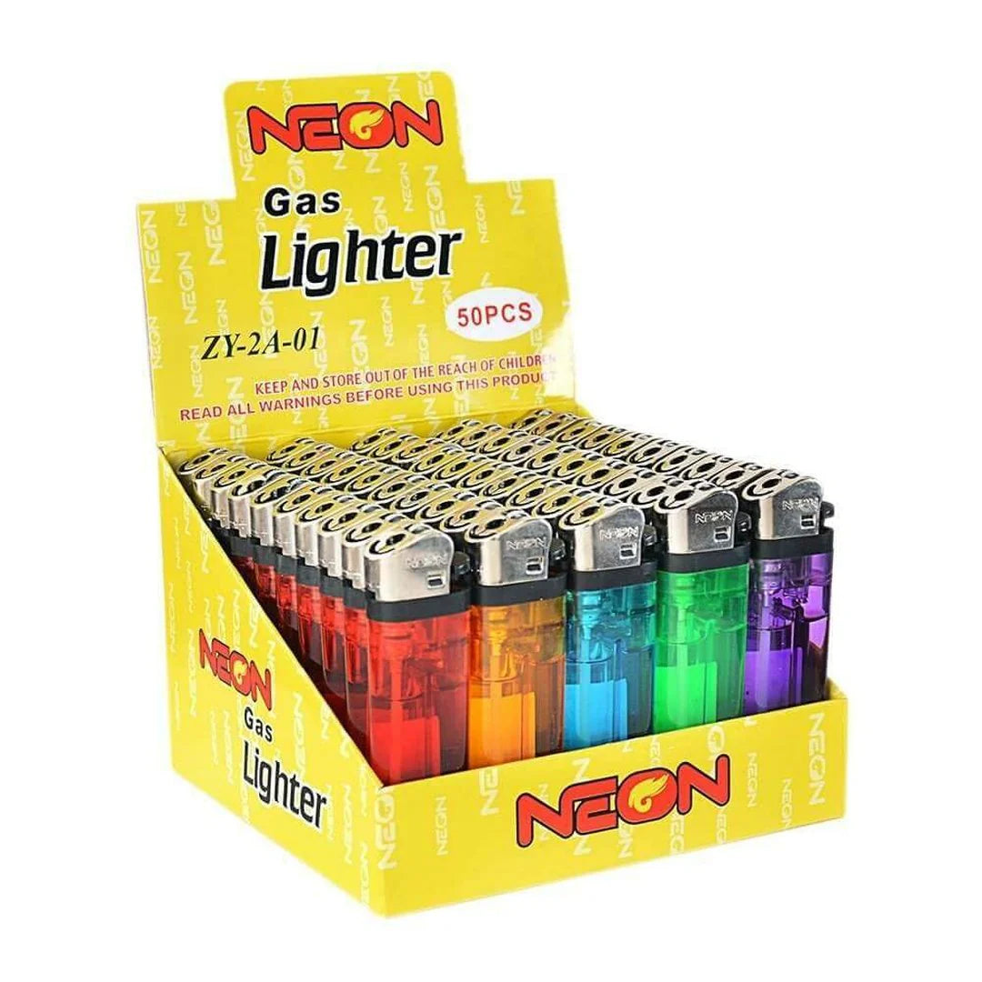 NEON LIGHTERS 50CT