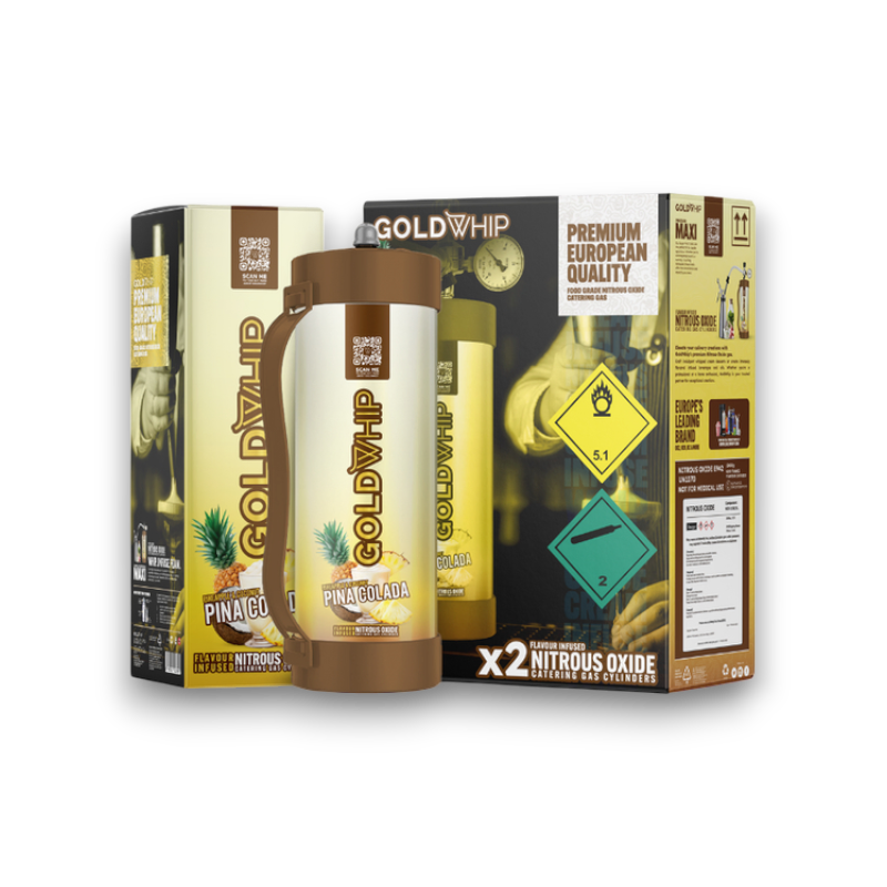 CREAM CHARGER GOLDWHIP MAXI PINACOLADA 2000GM