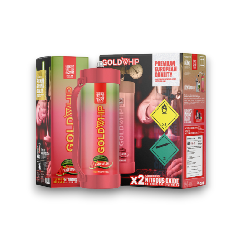 CREAM CHARGER GOLDWHIP MAXI WATERMELON 2000GM