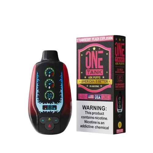 ONE TANK 40K|ONE TANK STRAW PEACH EXPLOSION 40K|850077376269|Pack of 5