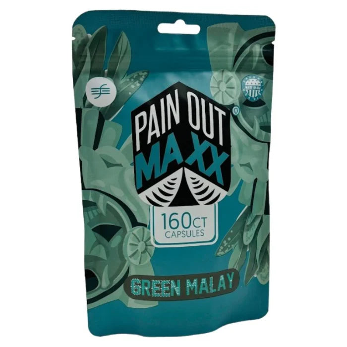 PAIN OUT MAXX KRATOM CAPS GREEN MALAY 160CT