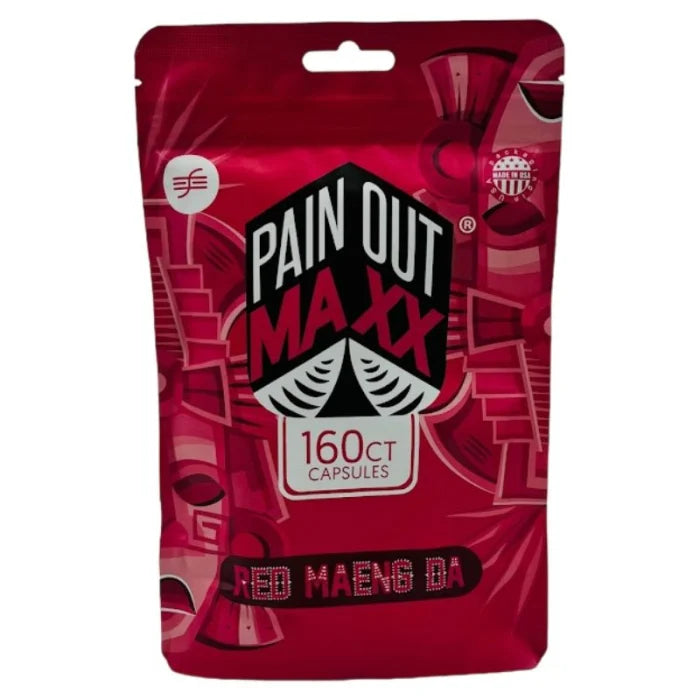 PAIN OUT MAX KRATOM CAPSULES RED MAENG DA 160CT