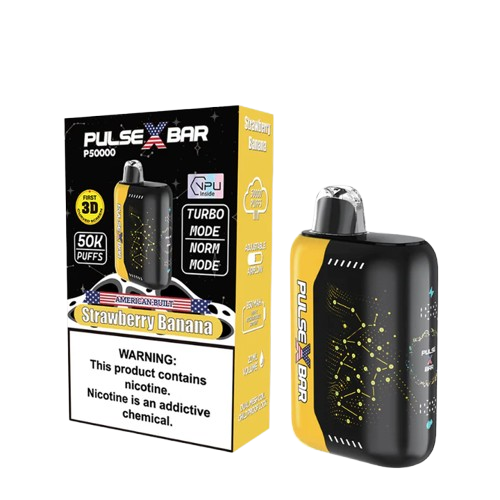 PULSE X BAR NIXODINE STRAWBERRY BANANA 50K