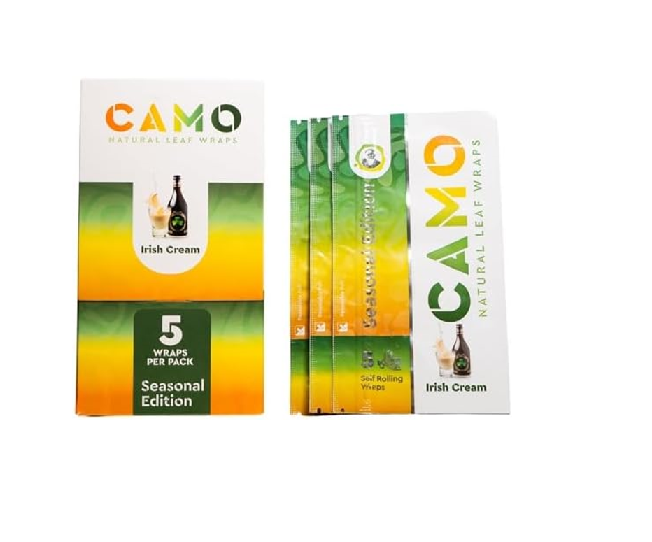 CAMO NATURAL LEAF WRAPS IRISH CREAM