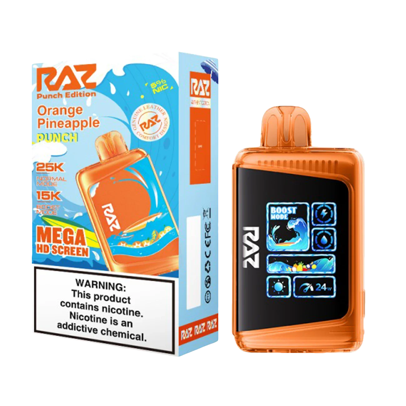 RAZ PUNCH EDITION 25K|ORANGE PINEAPPLEE PUNCH 25K|6972777971446| Pack of 5