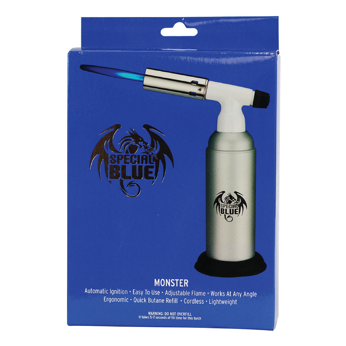 SPECIAL BLUE TORCH TORO REFILABLE SILVER 1CT