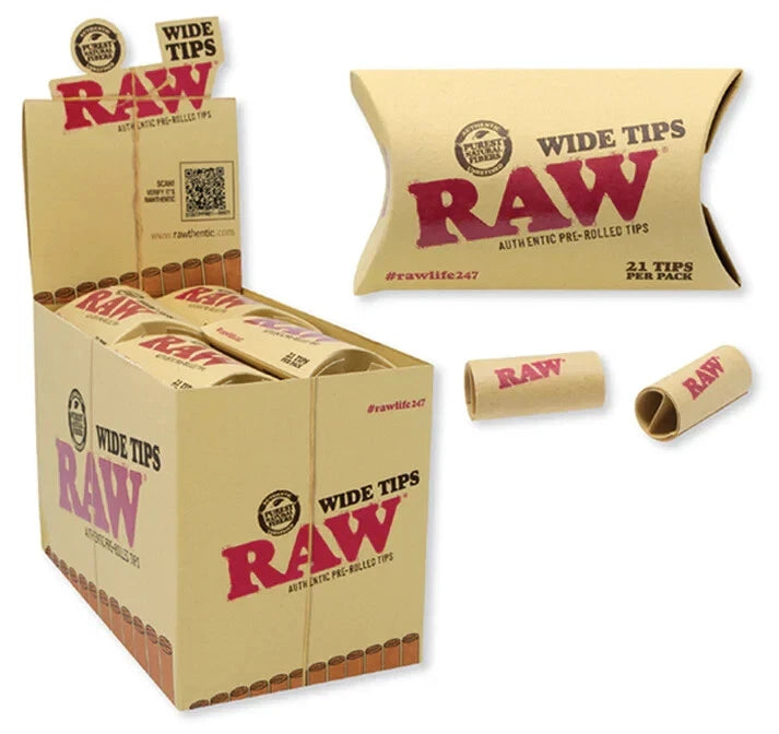 RAW PROLL WIDE TIPS 20CT