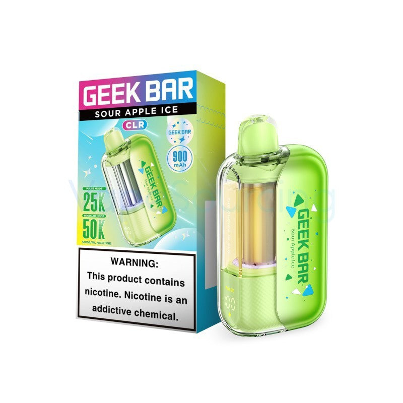 GEEK BAR CLR SOUR APLLE ICE 50K