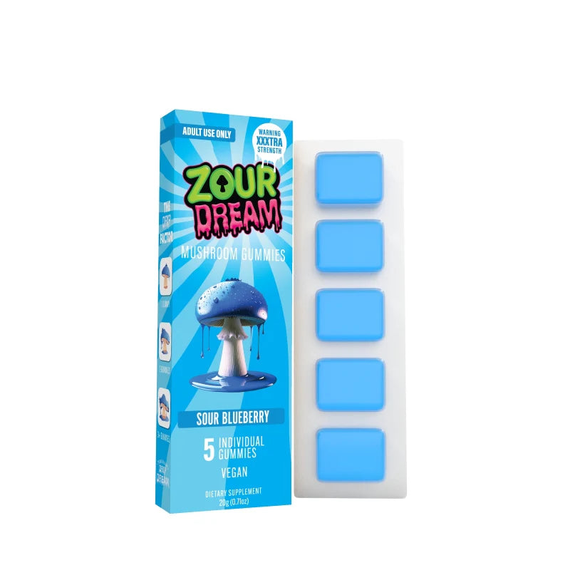 ZOUR DREAM MUSHROOM GUUMY SOUR BLUEBERRY