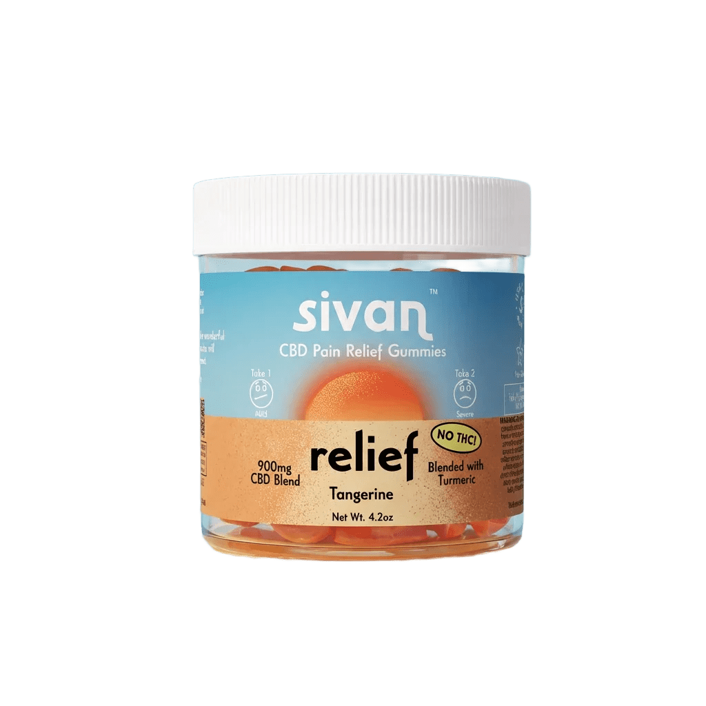 SIVAN CBD PAIN RELIEF GUMMIES TANGERINE 900MG