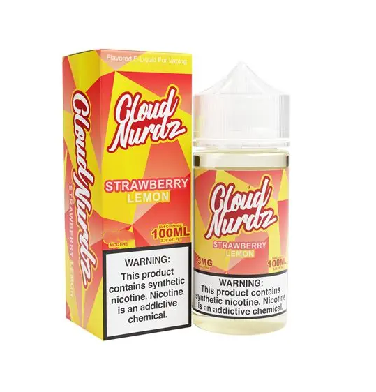 CLOUD NURDZ|STWBRY LEMON 100ML 6MG|765066671709|Pack Of 1