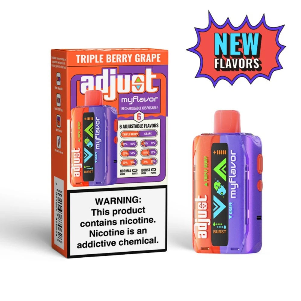 ADJUST MY FLAVOR TRIPLE BERRY GRAPE 40K
