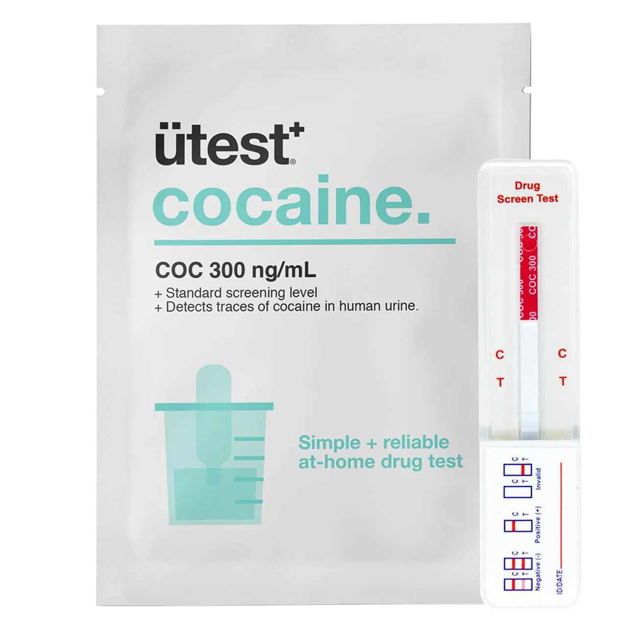 UTEST COCAINE COC 300NG PER ML 25CT