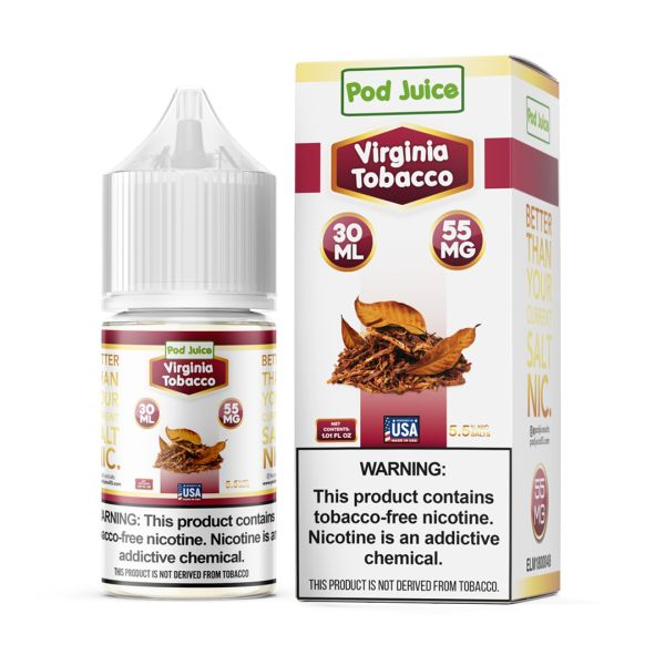 POD JUICE SALT VIRGINIA TOBACCO 55MG 30ML