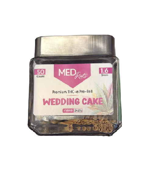 MED ROOTS WEDDING CAKE PREROLL 1.6GM