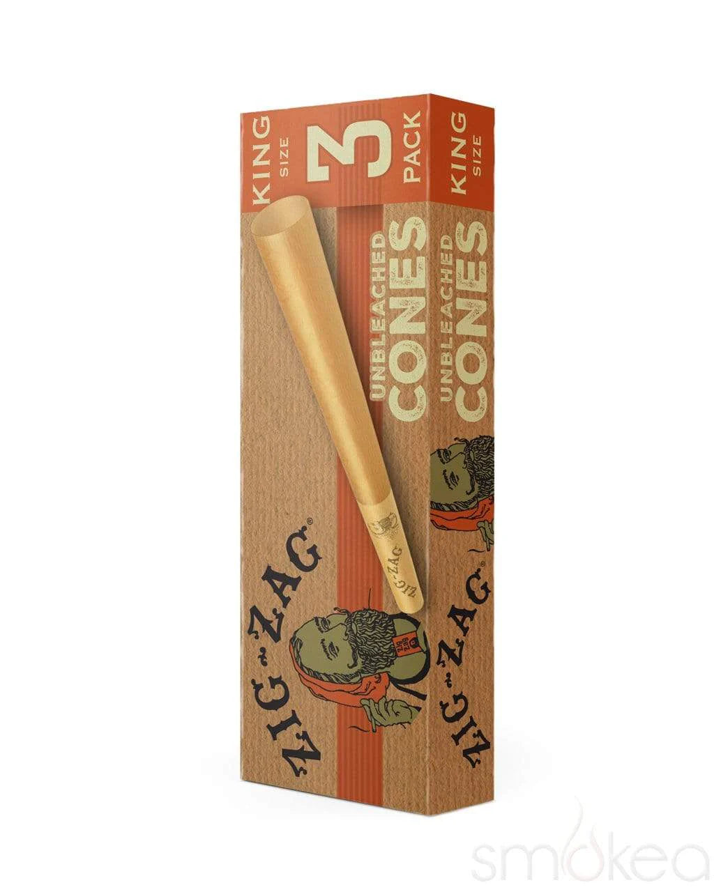 ZIG ZAG KING SIZE UNBLEACHED CONES