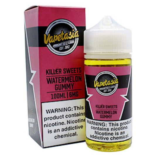 VAPETASIA  KILLER SWEETS WTRMELN GUMMY 100ML 6MG