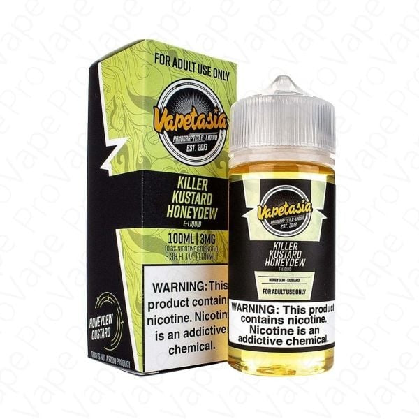 VAPETASIA  KILLER KUSTARD HONEYDEW 100ML 6MG