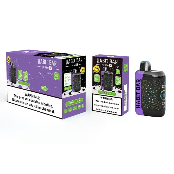 HABIT BAR TURBO X40K |GRAPE SLUSH 40K|202510070140|Pack of 5