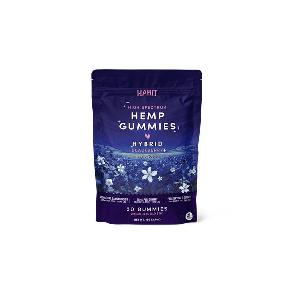 HABIT D9 HIGH SPECTRUM GUMY BLACKBERRY HYBRID 20MG