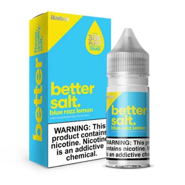 VAPETASIA BETTER SALT  BLUE RAZZ LEMON 30ML 25MG