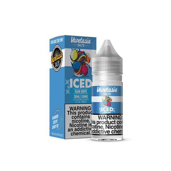 VAPETASIA NIC SALT  ICE RAIN BOPS 30ML 48MG