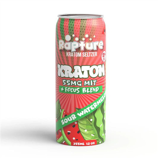 RAPTURE KRATOM SELTZER SOUR WATERMELON 12OZ 55MG
