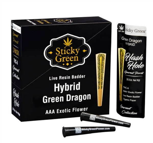 STICKY GREEN HASH HOLE GOURMET PROLL HYBRID GREEN DRAGON  3GM