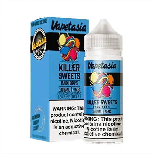 VAPETASIA  KILLER SWEETS RAIN BOPS 100ML 0MG