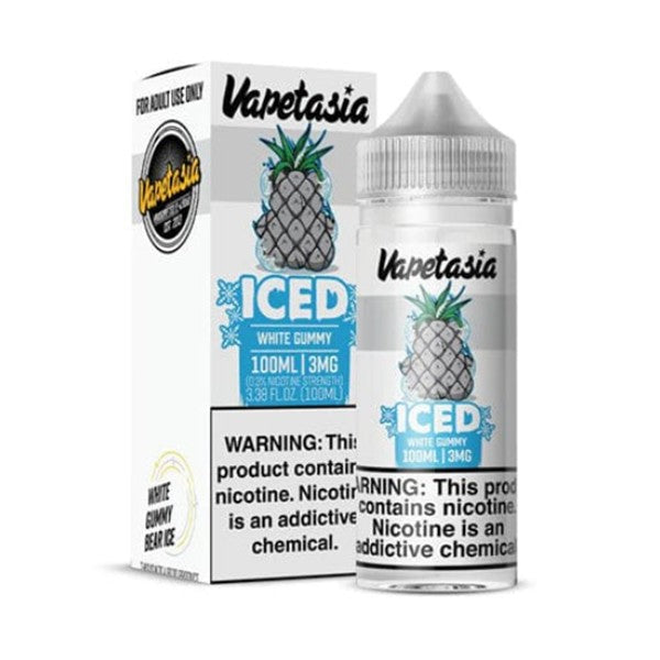 VAPETASIA  ICE WHITE GUMMY 100ML 3MG