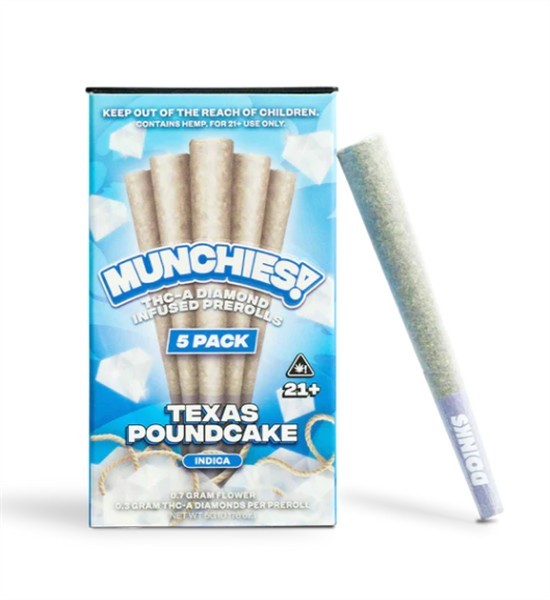 MUNCHIES THCA INFUSED PROLL TEXAS POUNDCAKE INDICA