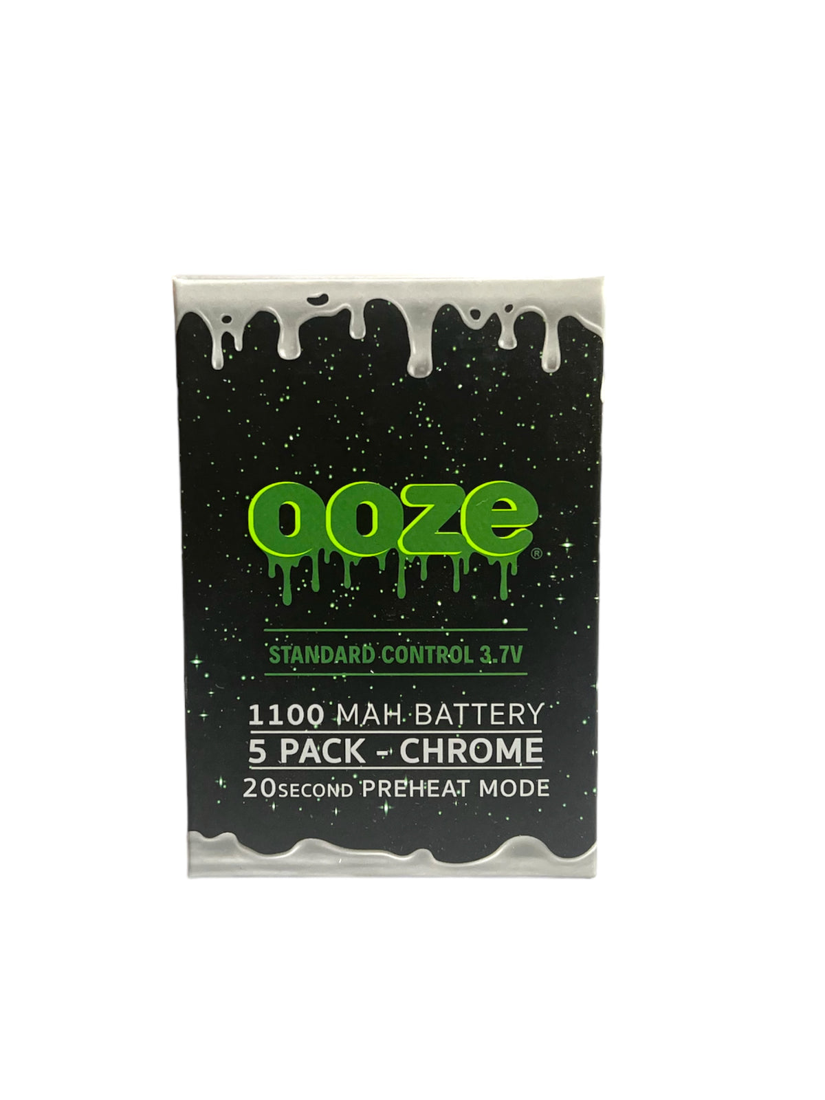 OOZE BATTERY 1100MAH CHROME 5 PACK 3.7V
