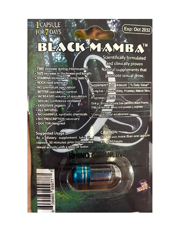 BLACK MAMBA ENHANCEMENT PILLS 18000