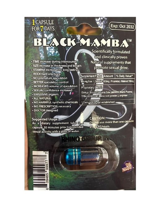 BLACK MAMBA ENHANCEMENT PILLS 18000