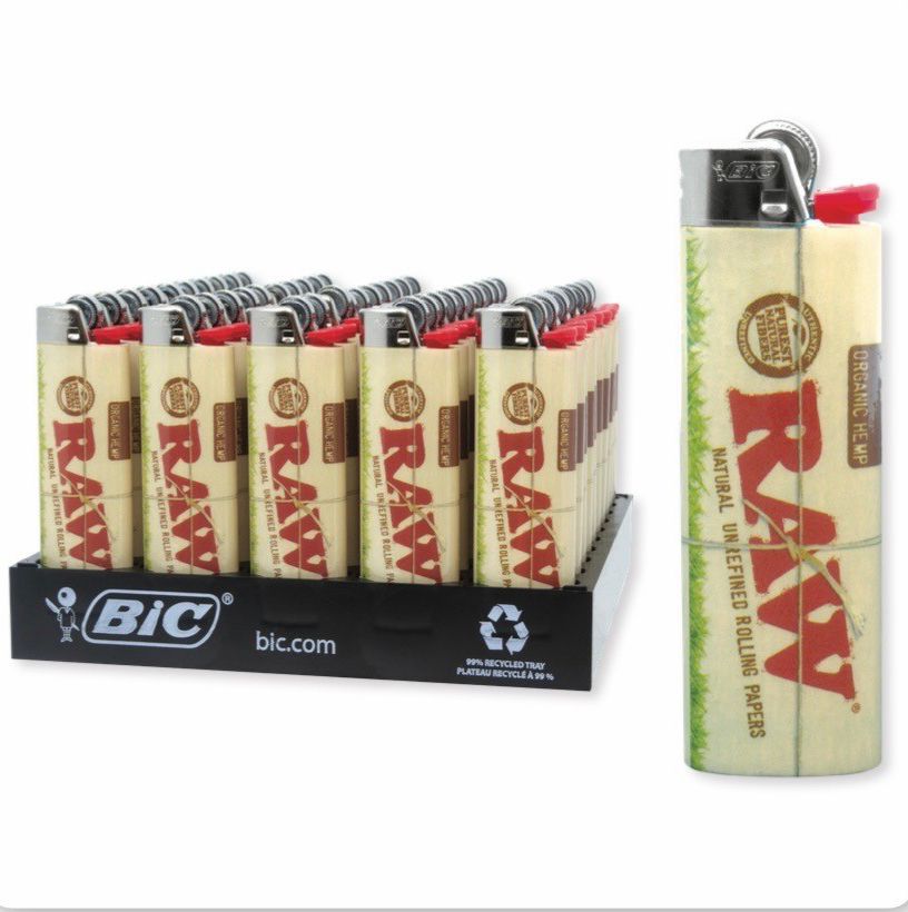 BIC DISPOSABLE LIGHTER RAW SERIES ORGANIC 50CT