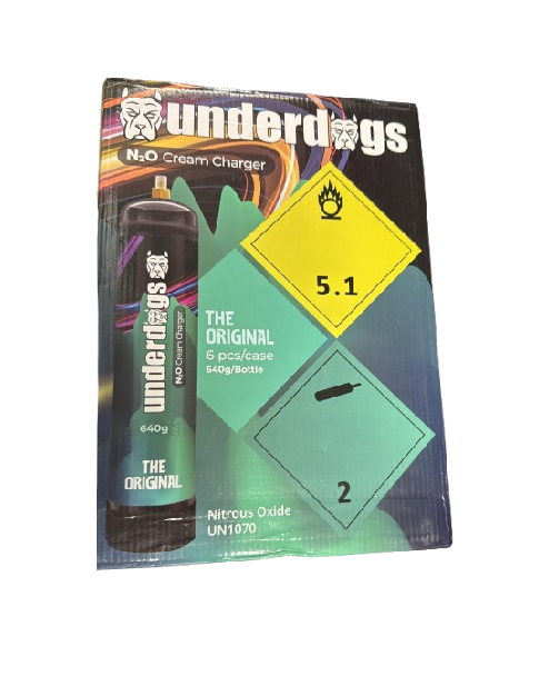 UNDERDOGS N20 CREAM CHARGER TANK THE ORIGINAL 640GM