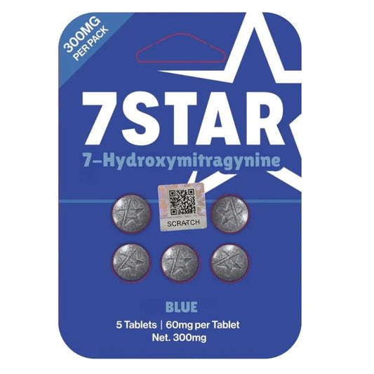 7 STAR HYDROXYMITRAGYNINE BLUE 5CT 60MG