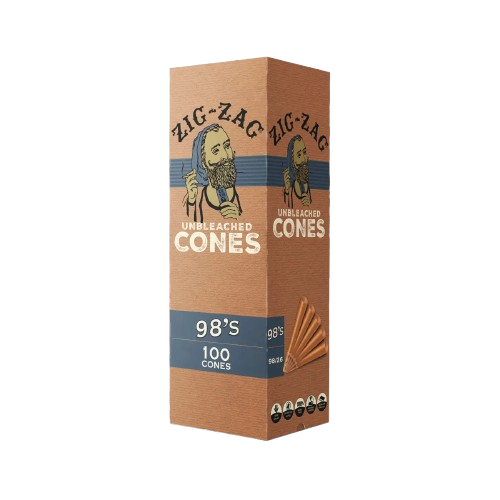 ZIG ZAG UNLEACHED CONES 98'S 100 CONES
