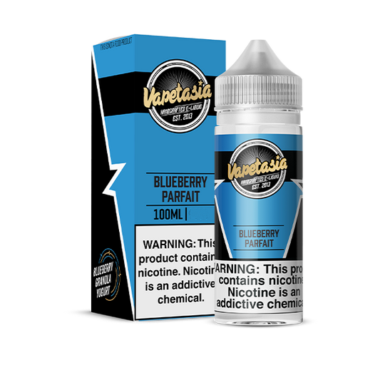 VAPETASIA  BLUEBERRY PARFAIT 100ML 6MG